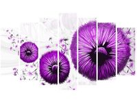 80CM 140CM OBRAZ 7 ELEM FIOLETOWE DMUCHAWCE ŚCIENNY