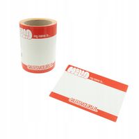 Naklejki wlepy graffiti Hello My Name Is 100szt 12x8cm czerwone