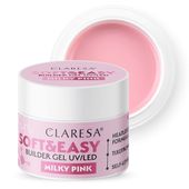 CLARESA Żel budujący do paznokci Soft&Easy MILKY PINK - 45g