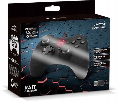 Pad przewodowy SpeedLink czarny (PC/PS3/Switch/OLED) na Arena.pl