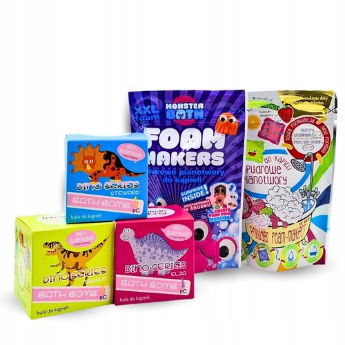 Zestaw do kąpieli dla dzieci Pianotwory i kule do kąpieli z zabawkami na Arena.pl