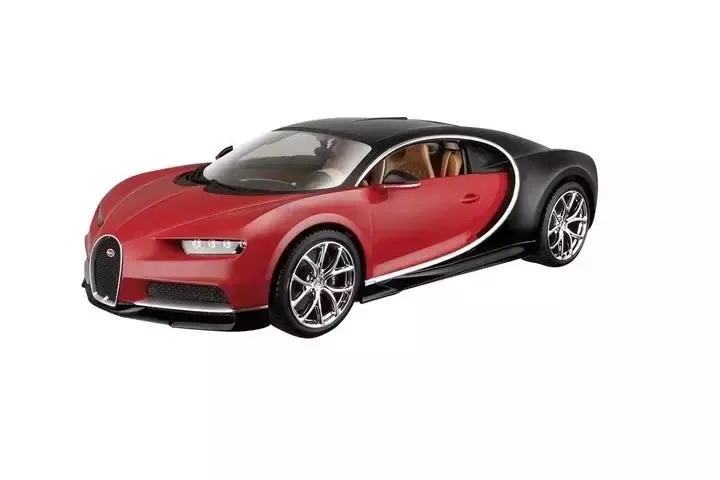 Bugatti Chiron black/red 1:18 BBURAGO zdjęcie 1