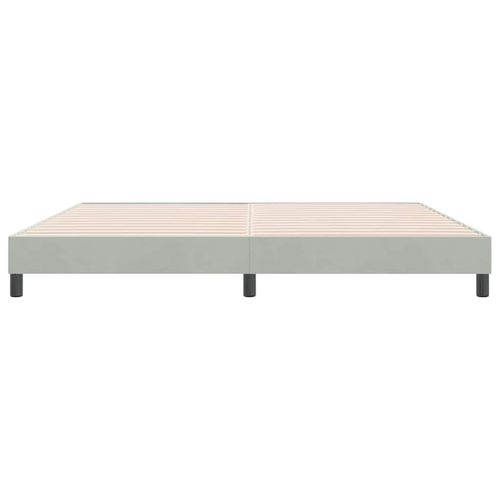 Łóżko Box Spring bez materaca Jasnoszary 180x220 cm Aksamit na Arena.pl