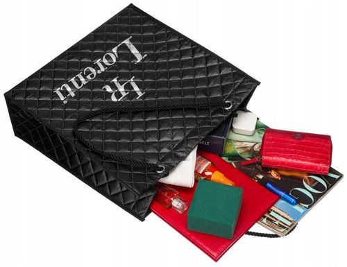 duża, pikowana torba damska z materiału syntetycznego - lorenti na Arena.pl