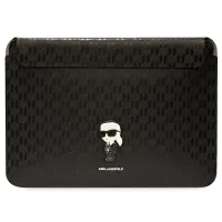 Pokrowiec Karl Lagerfeld Saffiano Monogram Ikonik na laptopa 14" - czarny