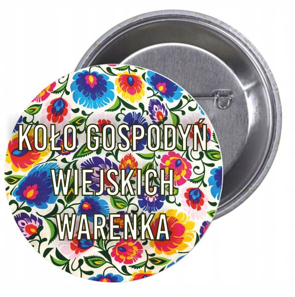 Przypinki buttony KGW WARENKA z grafiką zdjęcie 1