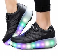 BUTY z ROLKAMI podświetleniem LED butorolki usb ROLKI (I024)