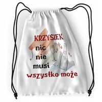 Plecak Sportowy Szkolny Dla Krzyśka Syna Dziecka Z Nadrukiem Ze Zdjęciem