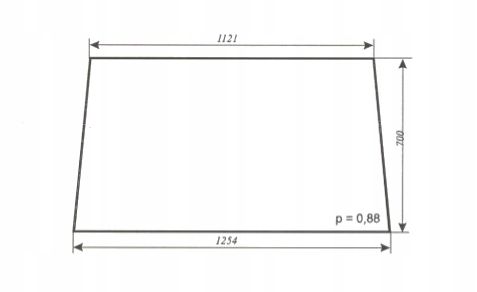szyba przednia - przód ciągnika URSUS C-360 kabina Szyszka Koźmin (K2) na Arena.pl