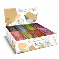 VEERTEA ZESTAW herbat 8 smaków 200 kopert elegancki jasny