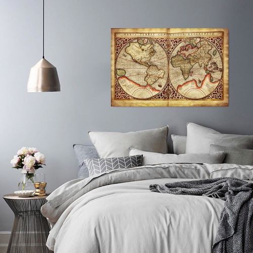 Obraz na płótnie - Canvas, Stara mapa świata 70x50 na Arena.pl