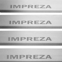 Listwa progowa SUBARU IMPREZA MK5 Stal nierdzewna 304 mat 4szt