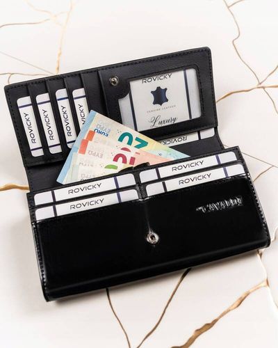 portfel damski ze skóry naturalnej i ekologicznej z motywem na Arena.pl