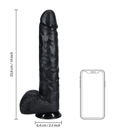 Extra Large Straight With Balls 35,5 Cm - Black na Arena.pl