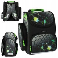 STARPAK TORNISTER PLECAK SZKOLNY FOOTBALL HARDBAG JEDNOKOMOROWY Z KIESZENIĄ