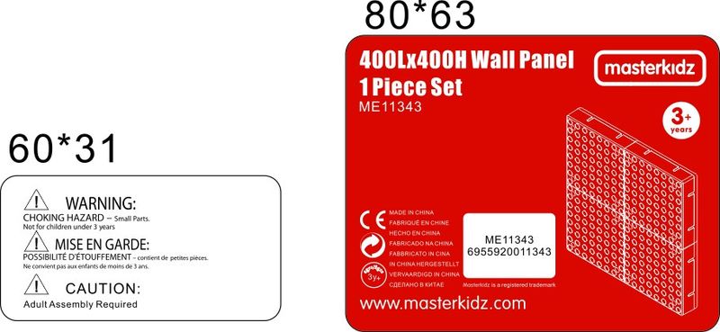 MASTERKIDZ Panel Ścienny Tablica Naukowa Kreatywna STEM + Panel Monatażowy  40 x 40 (cm) zdjęcie 9