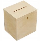 Pudełko na koperty ślubne z kluczem 29x25x30cm