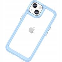 outer space case etui iphone 14 plus sztywny pokrowiec z żelową ramką