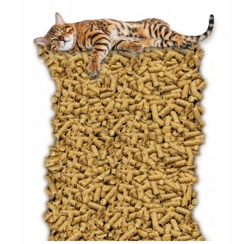 PODŁOŻE ŚCIÓŁKA PELET EKOLOGICZNY DLA CHOMIKA KRÓLIKA żwirek kot 40L 15kg na Arena.pl