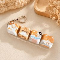 Nowy brelok do kluczy w kształcie kota, clicker, fidget antystresowy