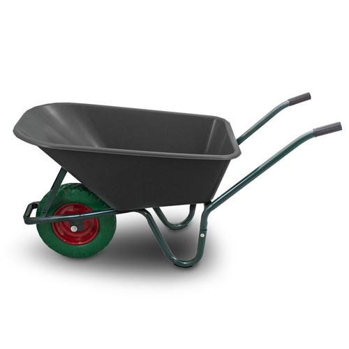 Taczka ogrodowa 100L 250kg misa PVC zielone koło PU na Arena.pl