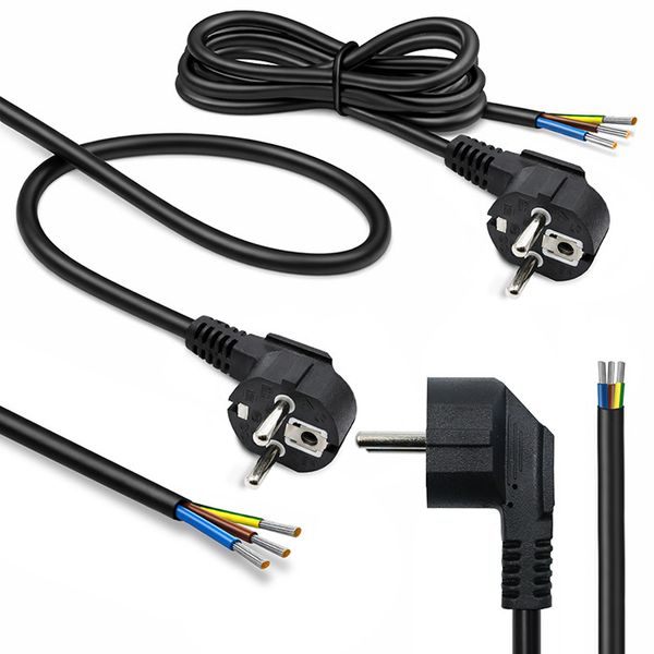 Qoltec kabel zasilający Schuko kątowy 3m zdjęcie 7