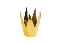 Korony papierowe złote lustrzay efekt 5cm 3szt. księżniczki princess