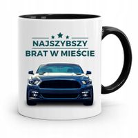 Kubek Czarny Dla Brata Najszybszy W Mieście Z Nadrukiem Ze Zdjęciem