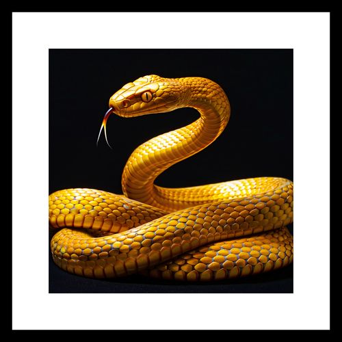 Plakat 30x30cm Złoty Wąż na Arena.pl