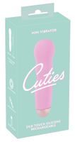 mini wibrator cuties różowy silikonowy usb 12 cm