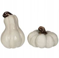 FIGURKA DYNIA OZDOBNA NA JESIEŃ HALLOWEEN DO DOMU OGRODU BIAŁA MAŁA 2