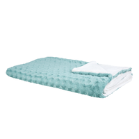 Narzuta na łóżko 200 x 220 cm zielona KANDILLI