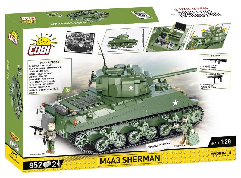 Klocki Historical Collection WWII M4A3 838 elementów zdjęcie 8