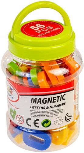 LITERKI I CYFERKI SYMBOLE MAGNETYCZNE NA MAGNES DO TABLICY na Arena.pl
