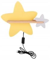 Candellux STAR kinkiet ścienny LED 5W 4000K 250lm drewno/stal