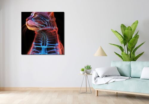 Obraz 90x90cm Anatomia Kota na Arena.pl
