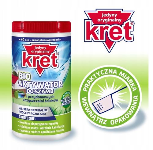 Kret Aktywator Bakterie do Szamba i Oczyszczalni Przydomowych Tłuszcze na Arena.pl