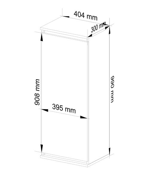 Witryna - Szafka wisząca W 40 cm CLP Biała zdjęcie 3