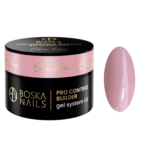 BOSKA NAILS Żel budujący do paznokci PRO CONTROL BUILDER Shine Rose - 50ml zdjęcie 1