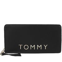 Tommy Jeans portfel skóra ekologiczna czarny - kobieta