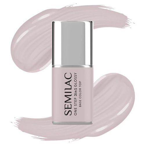SEMILAC LAKIER HYBRYDOWY 3w1 ONE STEP GLOSSY S610 BARELY PINK 7ml na Arena.pl