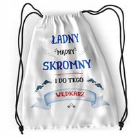 Plecak Dla Wędkarza Sportowy Szkolny Worek Torba Z Nadrukiem Ze Zdjęciem