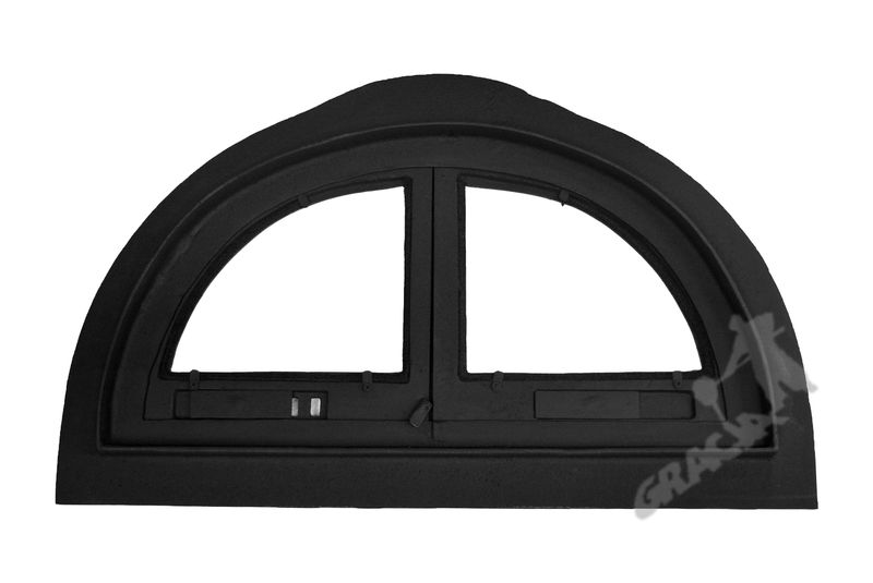 DRZWI C09 - 47X77 CM + TERMOMETR 0-250°C do pieca pizzy pizzeria żeliwne zdjęcie 3