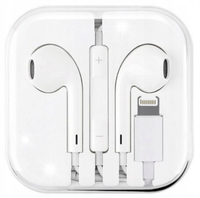 SŁUCHAWKI DOUSZNE PRZEWODOWE LIGHTNING DO IPHONE 5 6 7 8 X XR 11 12 13 14