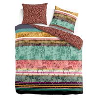 Kpl 240x200/220cm DZIKA NATURA bawełna satynowa  multikolor