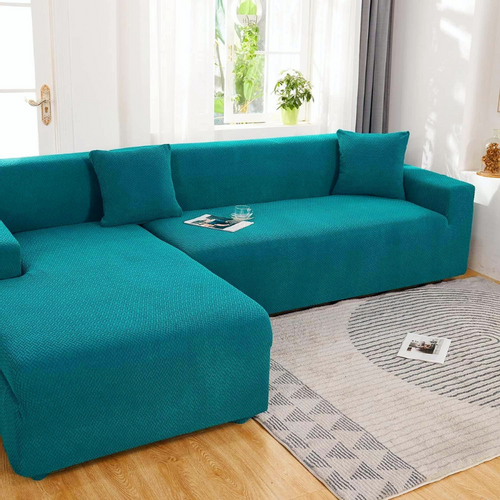 POKROWIEC NA KANAPĘ SOFĘ NAROŻNIK ELASTYCZNY ŻAKARD JODEŁKA 235-300 na Arena.pl