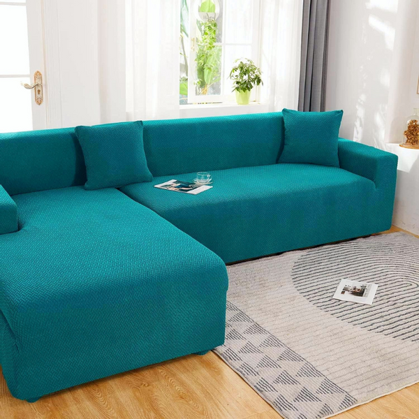 POKROWIEC NA KANAPĘ SOFĘ NAROŻNIK ELASTYCZNY ŻAKARD JODEŁKA 235-300 zdjęcie 2