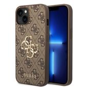 Guess GUHCP15S4GMGBR iPhone 15 6.1" brązowy/brown hardcase 4G Big Metal