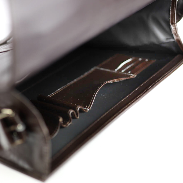 517-Teczka studencka-brąz KEMER zdjęcie 2