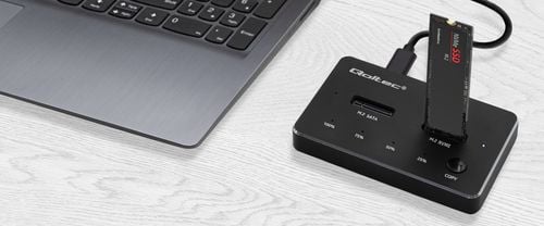 Stacja Qoltec Stacja dokująca SSD M.2 NVMe USB-C 2x 2TB na Arena.pl